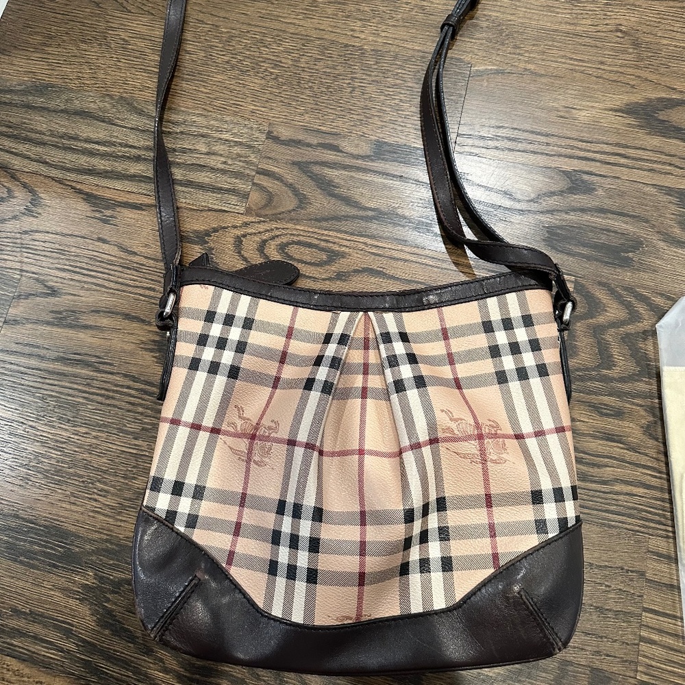 Burberry Haymarket Hartham Crossbody Purse